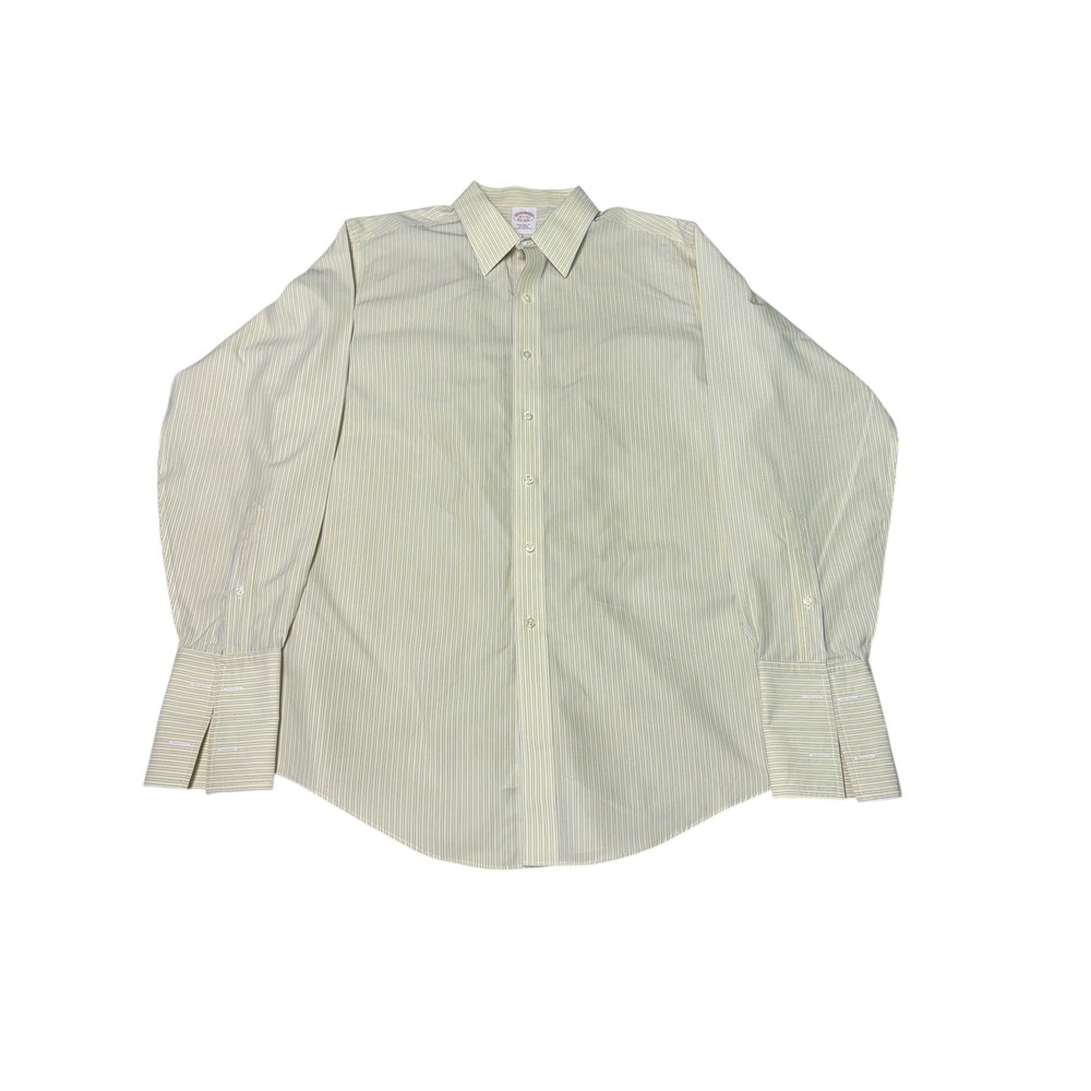 Brooks Brothers Mens Traditional Fit Stripe Button Down 16 1/2 35 French Cuff